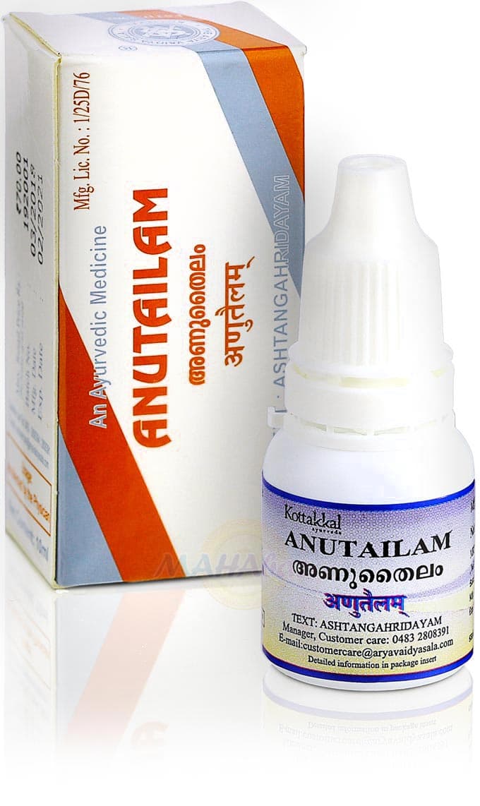 Buy Anutailam, Nose And Ear Drops, 10 ml, Kottakkal Ayurveda